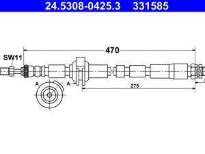 Furtun frana ATE 24.5308-0425.3 – FORD | AutoRival