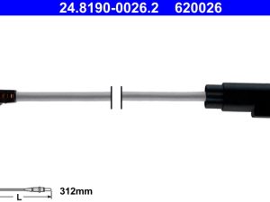 Senzor de avertizare uzura placute de frana ATE 24.8190-0026.2 – FORD | AutoRival