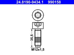 Surub disc frana ATE 24.8190-9434.1 – FORD | AutoRival