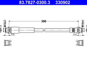 Furtun frana ATE 83.7827-0300.3 – FORD | AutoRival