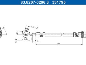 Furtun frana ATE 83.8207-0296.3 – FORD | AutoRival