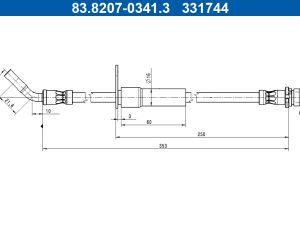 Furtun frana ATE 83.8207-0341.3 – FORD | AutoRival
