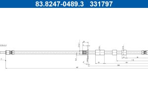 Furtun frana ATE 83.8247-0489.3 – FORD | AutoRival