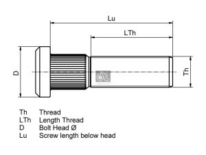 Bolt roata DT SPARE PARTS 2.65096