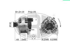 Alternator ERA 210224A – FORD | AutoRival
