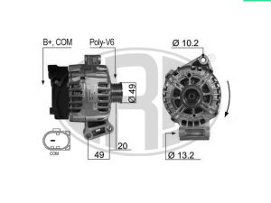 Alternator ERA 210430A – FORD | AutoRival