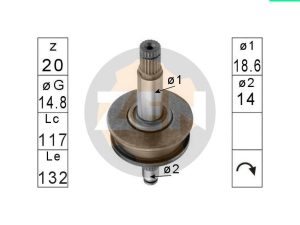 Cuplaj unisens demaror ERA ZN0957 – FORD | AutoRival