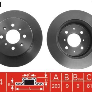 Disc frana HONDA CIVIC VII limuzina (ES, ET) 1.3 IMA (ED9, ES9) benzina/elector 83 cai TRW DF4401