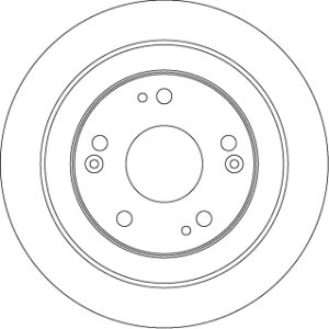 Disc frana HONDA CIVIC IX (FK) 1.4 i-VTEC (FK1) benzina 99 cai TRW DF6526