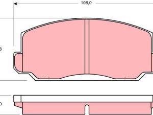 Placute frana HONDA CIVIC II combi (WC) 1300 (AWC) benzina 60 cai TRW GDB175