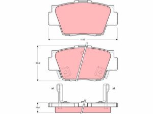 Placute frana HONDA NSX I Cabriolet (NA) 3.0 24V Vtec (NA1) benzina 274 cai TRW GDB3039