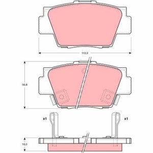 Placute frana HONDA NSX I Cabriolet (NA) 3.0 24V Vtec (NA1) benzina 274 cai TRW GDB3039
