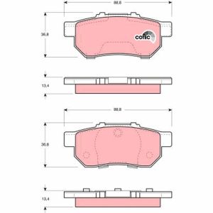 Placute frana HONDA CIVIC VI Hatchback (EJ, EK) 1.5 i (EK3) benzina 114 cai TRW GDB3113