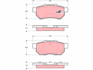 Placute frana HONDA CIVIC V Hatchback (EG) 1.6 16V Vtec (EG5) benzina 125 cai TRW GDB3113