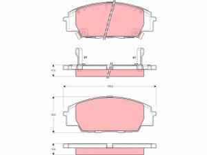 Placute frana HONDA CIVIC VIII Hatchback (FN, FK) 2.0 i-VTEC Type R (FN2) benzina 241 cai TRW GDB3250