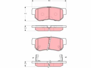 Placute frana HONDA CIVIC IX limuzina (FB) 1.8 (FB2) benzina 141 cai TRW GDB3298