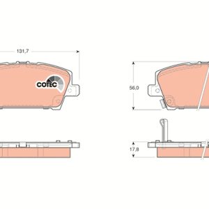 Placute frana HONDA CIVIC VIII Hatchback (FN, FK) 1.4 (FK1) benzina 83 cai TRW GDB3407