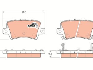 Placute frana HONDA CIVIC IX (FK) 1.4 i-VTEC (FK1) benzina 99 cai TRW GDB3408