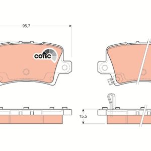 Placute frana HONDA CIVIC IX (FK) 1.4 i-VTEC (FK1) benzina 99 cai TRW GDB3408