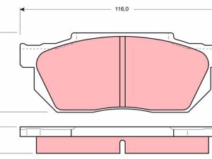 Placute frana HONDA CIVIC VI Fastback (MA, MB) 1.6 i Vtec (MB1) benzina 126 cai TRW GDB358