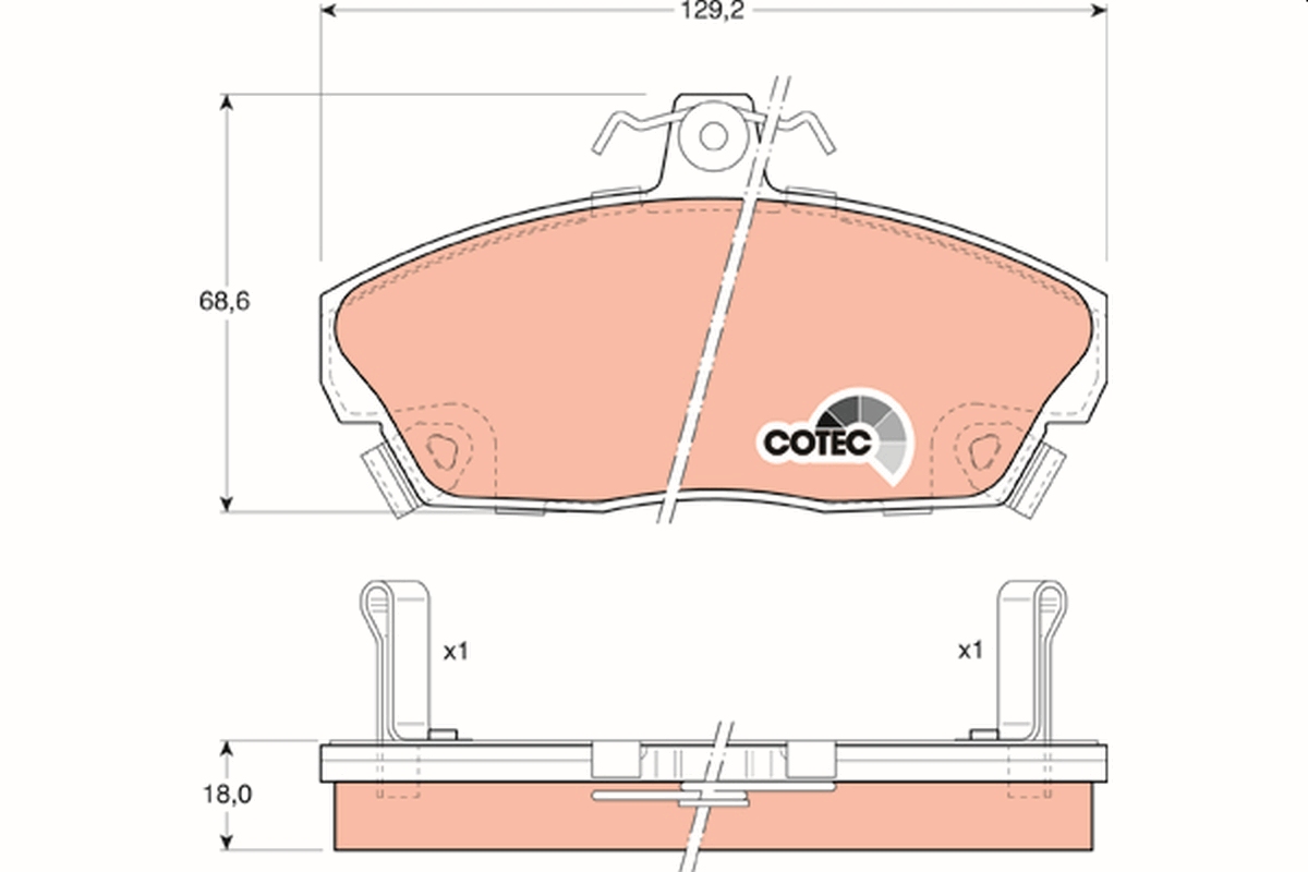 Placute frana HONDA CIVIC VI limuzina (EJ, EK, SO) 1.4 (EJ9) benzina 75 cai TRW GDB496