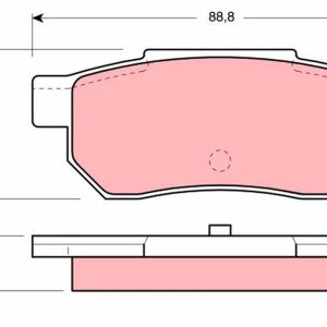 Placute frana HONDA CIVIC IV Hatchback (EC, ED, EE, EF) 1.6 i 16V (ED7) benzina 109 cai TRW GDB775