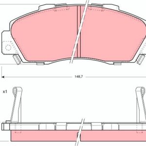 Placute frana HONDA NSX I Cabriolet (NA) 3.0 24V Vtec (NA1) benzina 274 cai TRW GDB995