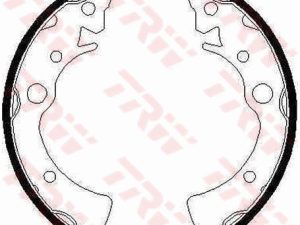 Set saboti frana HONDA CIVIC IV Hatchback (EC, ED, EE, EF) 1.3 (EC8) benzina 75 cai TRW GS6210