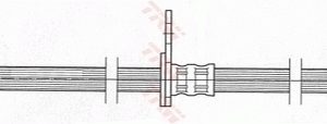 Furtun frana HONDA CIVIC VII Hatchback (EU, EP, EV) 1.4 i (EP1, EU7) benzina 75 cai TRW PHD462