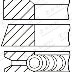 Set segmenti piston HONDA CIVIC III Shuttle (AN, AR) 1.5 (AN) benzina 86 cai GOETZE ENGINE 08-228400-00