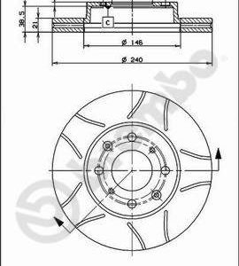 Disc frana HONDA CIVIC V Hatchback (EG) 1.3 16V (EG3) benzina 75 cai BREMBO 09.5285.75