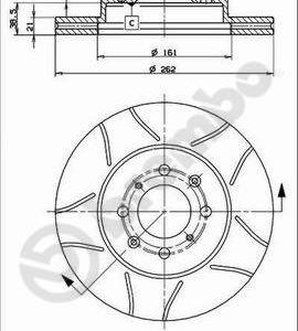 Disc frana HONDA CIVIC VIII limuzina (FD, FA) 1.3 IMA (FA3, FD3) benzina/elector 95 cai BREMBO 09.5509.75
