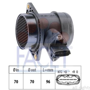 Senzor debit aer HONDA CIVIC VII Hatchback (EU, EP, EV) 1.7 CTDi (EP4, EU9) diesel 100 cai FACET 10.1031