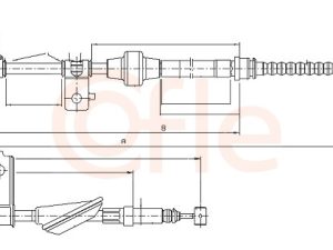 Cablu frana de parcare HONDA CIVIC VI Fastback (MA, MB) 1.4 i (MA8, MB2) benzina 75 cai COFLE 10.5233