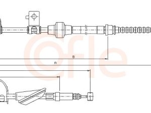 Cablu frana de parcare HONDA CIVIC VI Aerodeck (MB, MC) 1.4 16V (MB8) benzina 75 cai COFLE 10.5234