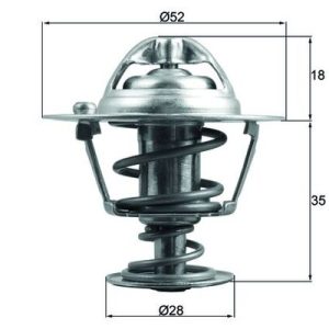 Termostat lichid racire HONDA CIVIC VIII limuzina (FD, FA) 1.3 IMA (FA3, FD3) benzina/elector 95 cai MAHLE ORIGINAL TX 184 78D