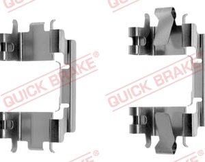 Set accesorii placute frana HONDA CIVIC V limuzina (EG, EH) 1.3 (EG7) benzina 75 cai QUICK BRAKE 109-1257