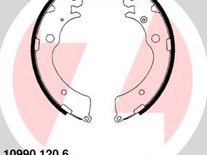 Set saboti frana HONDA CIVIC VII limuzina (ES, ET) 1.4 (ES4) benzina 90 cai ZIMMERMANN 10990.120.6