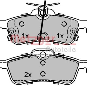 Placute frana HONDA CIVIC IX (FK) 1.4 i-VTEC (FK1) benzina 99 cai METZGER 1170815