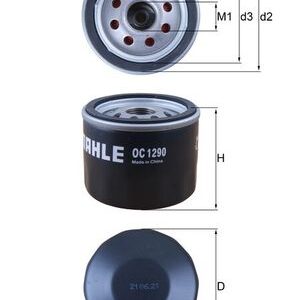 Filtru ulei HONDA CIVIC X hatchback (FC_, FK_) 1.6 i-DTEC (FK9) diesel 120 cai KNECHT OC 1290