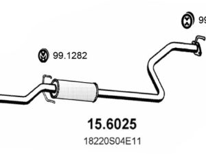 Toba esapamet intermediara HONDA CIVIC VI Hatchback (EJ, EK) 1.5 i (EK3) benzina 114 cai ASSO 15.6025