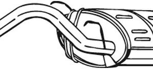 Toba esapament finala HONDA CIVIC VI Hatchback (EJ, EK) 1.5 benzina 90 cai BOSAL 163-349