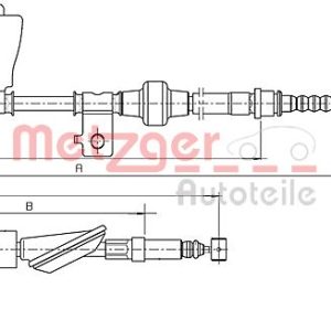 Cablu frana de parcare HONDA CIVIC V Hatchback (EG) 1.3 16V (EG3) benzina 75 cai METZGER 17.4018