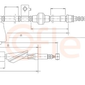 Cablu frana de parcare HONDA CIVIC V limuzina (EG, EH) 1.3 (EG7) benzina 75 cai COFLE 17.4017