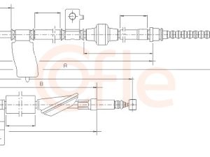 Cablu frana de parcare HONDA CIVIC VI Hatchback (EJ, EK) 1.5 benzina 90 cai COFLE 17.4017