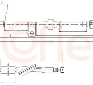 Cablu frana de parcare HONDA CIVIC VI limuzina (EJ, EK, SO) 1.4 (EJ9) benzina 75 cai COFLE 17.4203