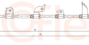 Cablu frana de parcare HONDA CIVIC VIII limuzina (FD, FA) 1.3 IMA (FA3, FD3) benzina/elector 95 cai COFLE 17.4216