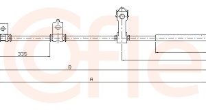 Cablu frana de parcare HONDA HR-V (GH_) 1.6 16V (GH1, GH3) benzina 105 cai COFLE 17.4222