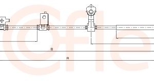 Cablu frana de parcare HONDA HR-V (GH_) 1.6 16V (GH1, GH3) benzina 105 cai COFLE 17.4223