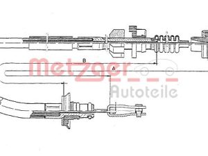 Cablu ambreiaj HONDA CIVIC IV Shuttle (EE, EF) 1.6 i 16V 4WD (EE4) benzina 109 cai METZGER 18.162